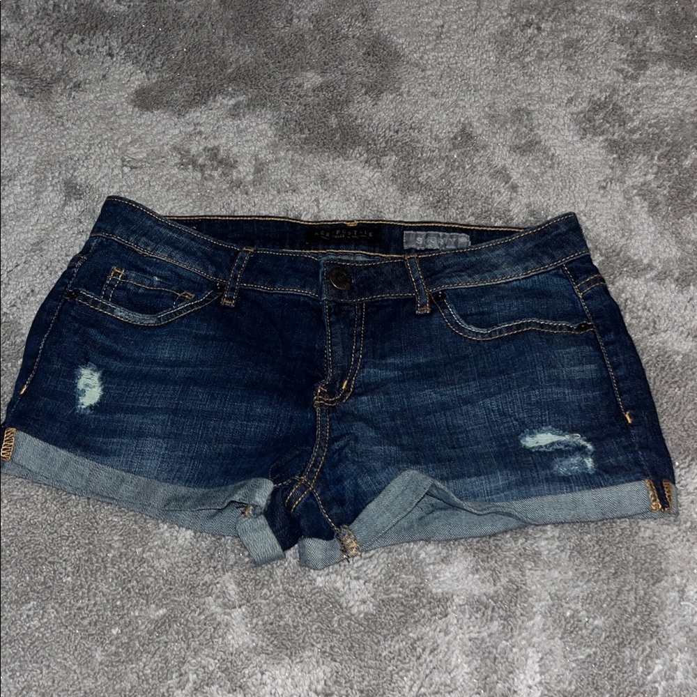 Aeropostale Distressed Blue Jean Shorts Bundle - Picture 2 of 12